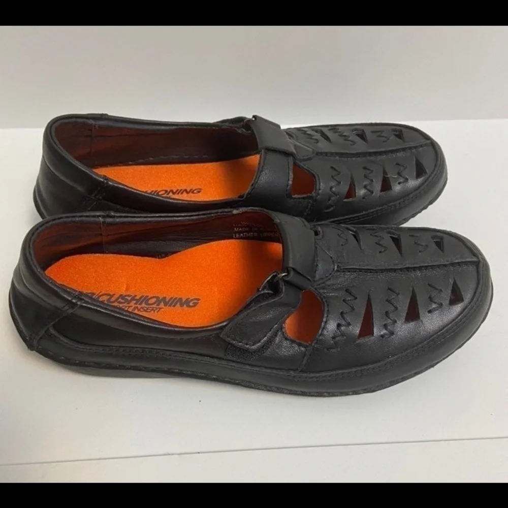 New Balance Black Shoes with Orange Cushioning 7.5